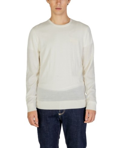 Pull blanc laine Calvin Klein Jeans homme