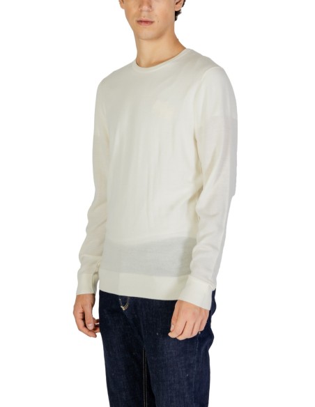 Pull blanc laine Calvin Klein Jeans homme