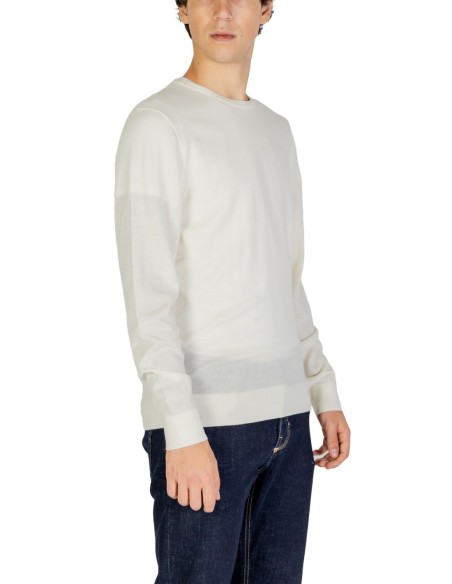 Pull blanc laine Calvin Klein Jeans homme