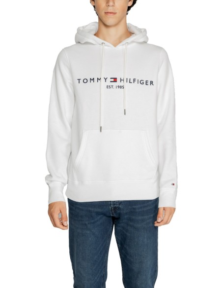 Sweat à capuche blanc Tommy Hilfiger Jeans homme