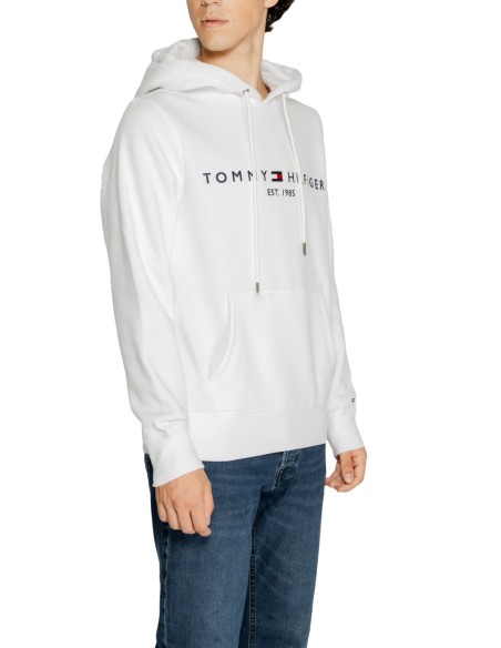 Sweat à capuche blanc Tommy Hilfiger Jeans homme