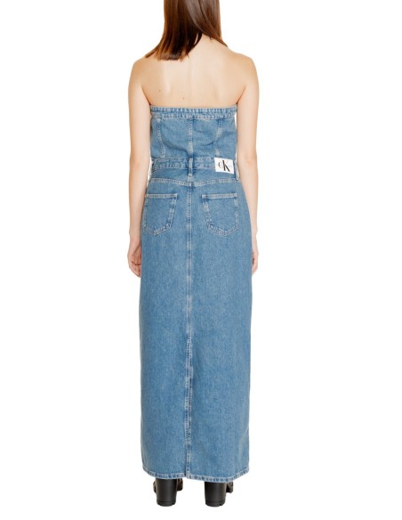 Robe bleue denim Calvin Klein Jeans femme