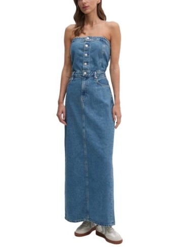 Robe bleue denim Calvin Klein Jeans femme