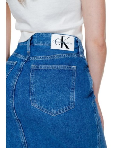 Jupe bleu denim Calvin Klein Jeans femme