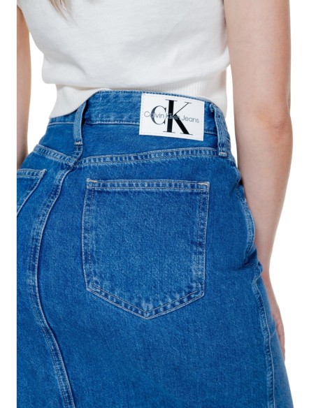 Jupe bleu denim Calvin Klein Jeans femme