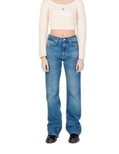 Jeans bleu effet usé Calvin Klein Jeans femme