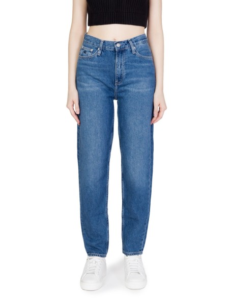 Jeans bleu azur zip latéral Calvin Klein Jeans femme