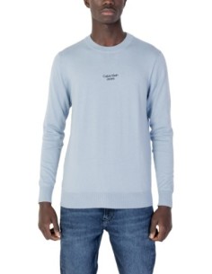 Pull bleu azur Calvin Klein Jeans homme