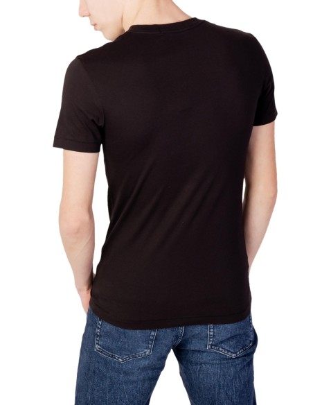 T-shirt noir imprimé Calvin Klein Jeans homme