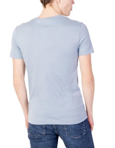 T-shirt bleu azur imprimé Calvin Klein Jeans homme