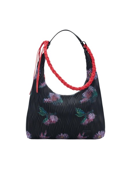 Sac noir floral Desigual femme