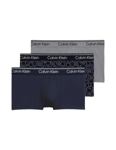 Boxer court homme gris low rise CK – lot de 3 confort stretch