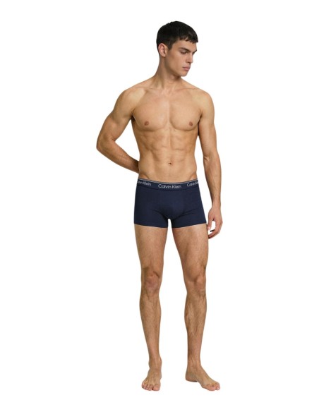 Boxer court homme gris low rise CK – lot de 3 confort stretch