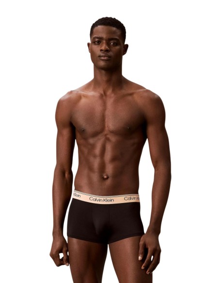 Boxer court homme noir low rise CK – lot de 3 coton stretch