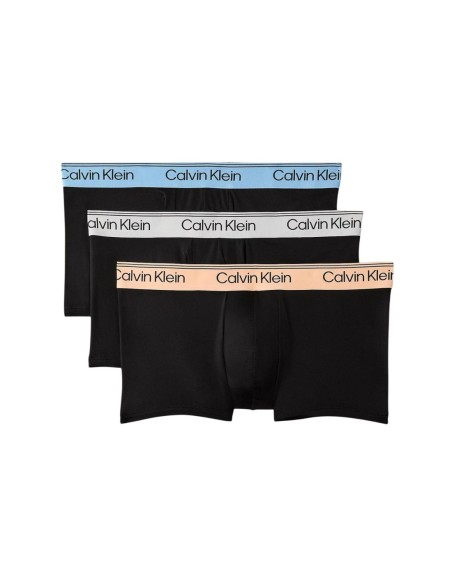 Boxer court homme noir low rise CK – lot de 3 coton stretch