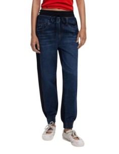 Jeans bleu Desigual femme