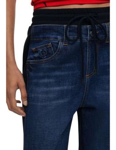 Jeans bleu Desigual femme