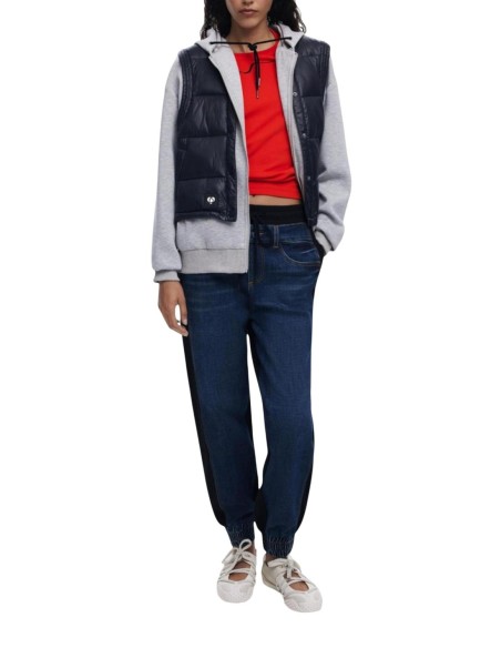 Jeans bleu Desigual femme
