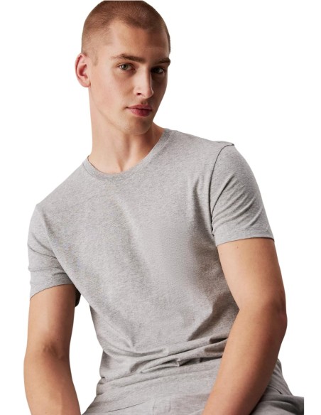 Tee-shirt homme gris CK – col rond 100% coton