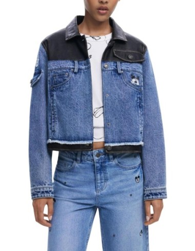 Jaquette bleue Desigual femme