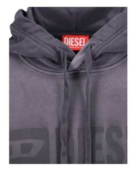 Sweat gris Diesel homme capuche