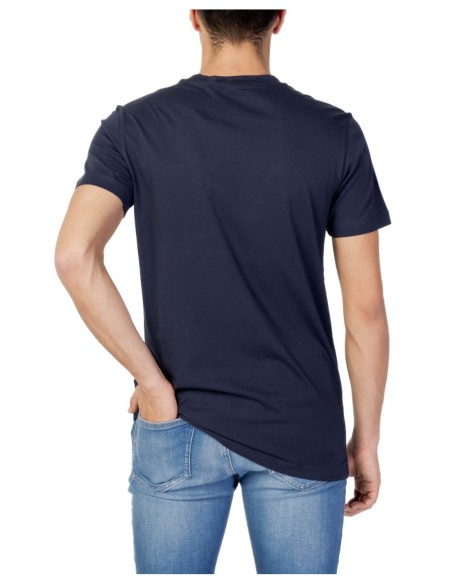 T-shirt bleu imprimé Calvin Klein Jeans homme