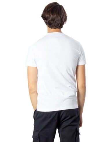 T-shirt blanc imprimé Calvin Klein Jeans homme
