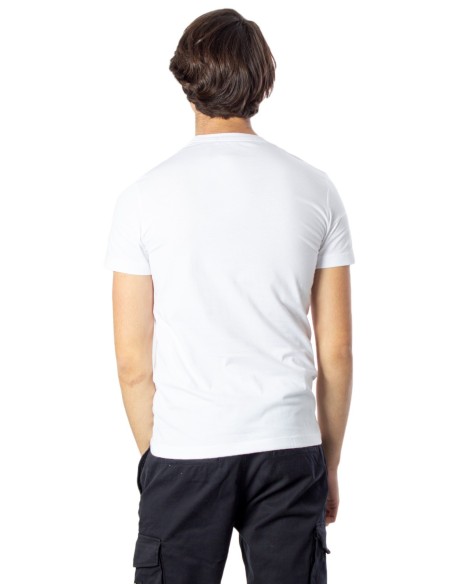 T-shirt blanc imprimé Calvin Klein Jeans homme