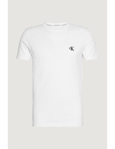 T-shirt blanc imprimé Calvin Klein Jeans homme