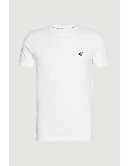 T-shirt blanc imprimé Calvin Klein Jeans homme