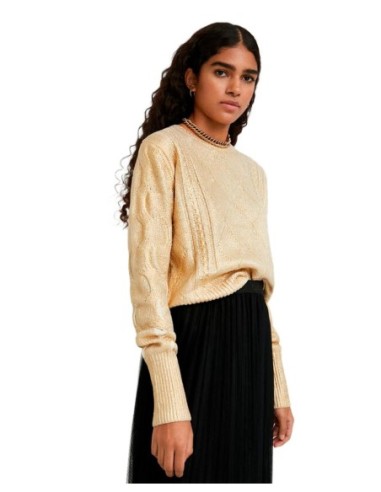 Pull doré Desigual femme