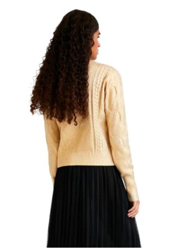 Pull doré Desigual femme