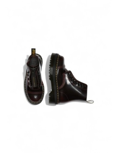 Bottes Dr. Martens bordeaux plateforme