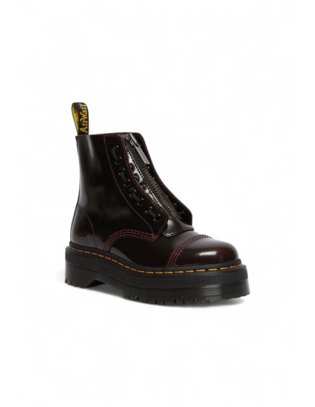 Bottes Dr. Martens bordeaux plateforme