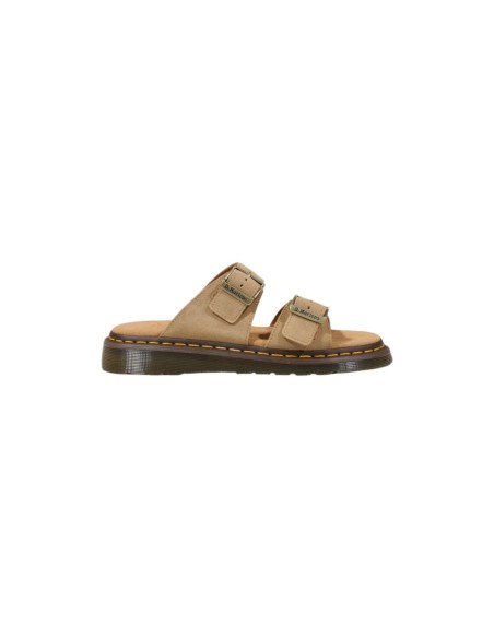 Mules beige Dr. Martens homme cuir