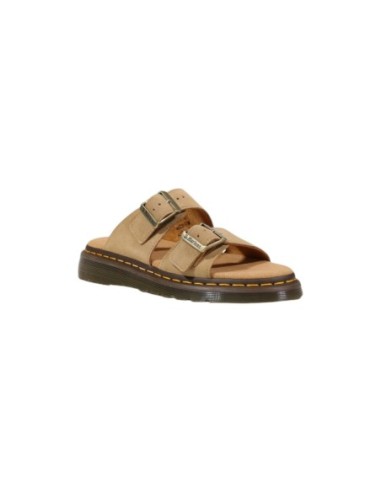 Mules beige Dr. Martens homme cuir