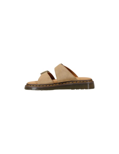 Mules beige Dr. Martens homme cuir