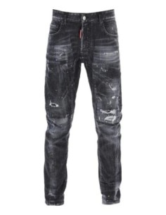 Jeans noir Dsquared homme