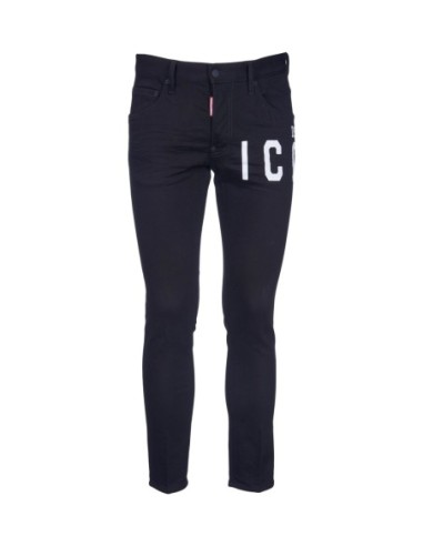 Jeans noir Dsquared homme