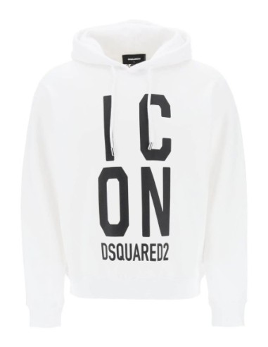 Sweat blanc Dsquared homme