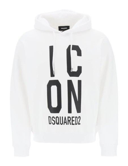 Sweat blanc Dsquared homme