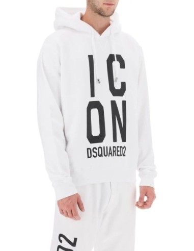 Sweat blanc Dsquared homme