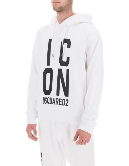 Sweat blanc Dsquared homme