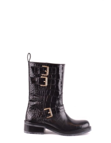 Bottes femme Dsquared noires cuir élégance