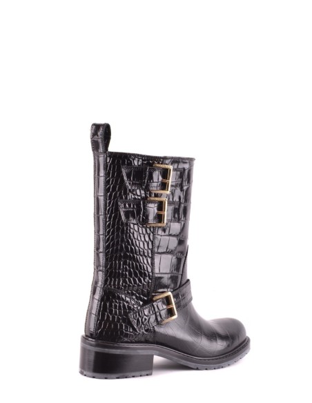 Bottes femme Dsquared noires cuir élégance