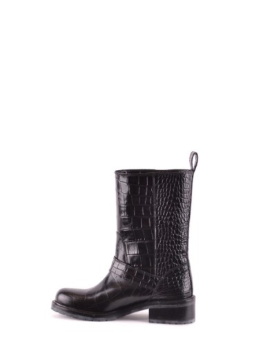 Bottes femme Dsquared noires cuir élégance