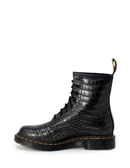 Bottines noires Dr. Martens femme moleskine