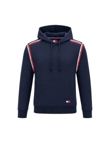 Sweat bleu coton bio Tommy Hilfiger Jeans homme
