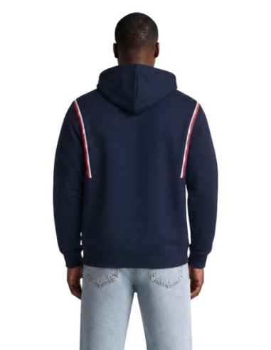 Sweat bleu coton bio Tommy Hilfiger Jeans homme
