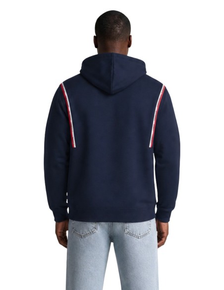 Sweat bleu coton bio Tommy Hilfiger Jeans homme